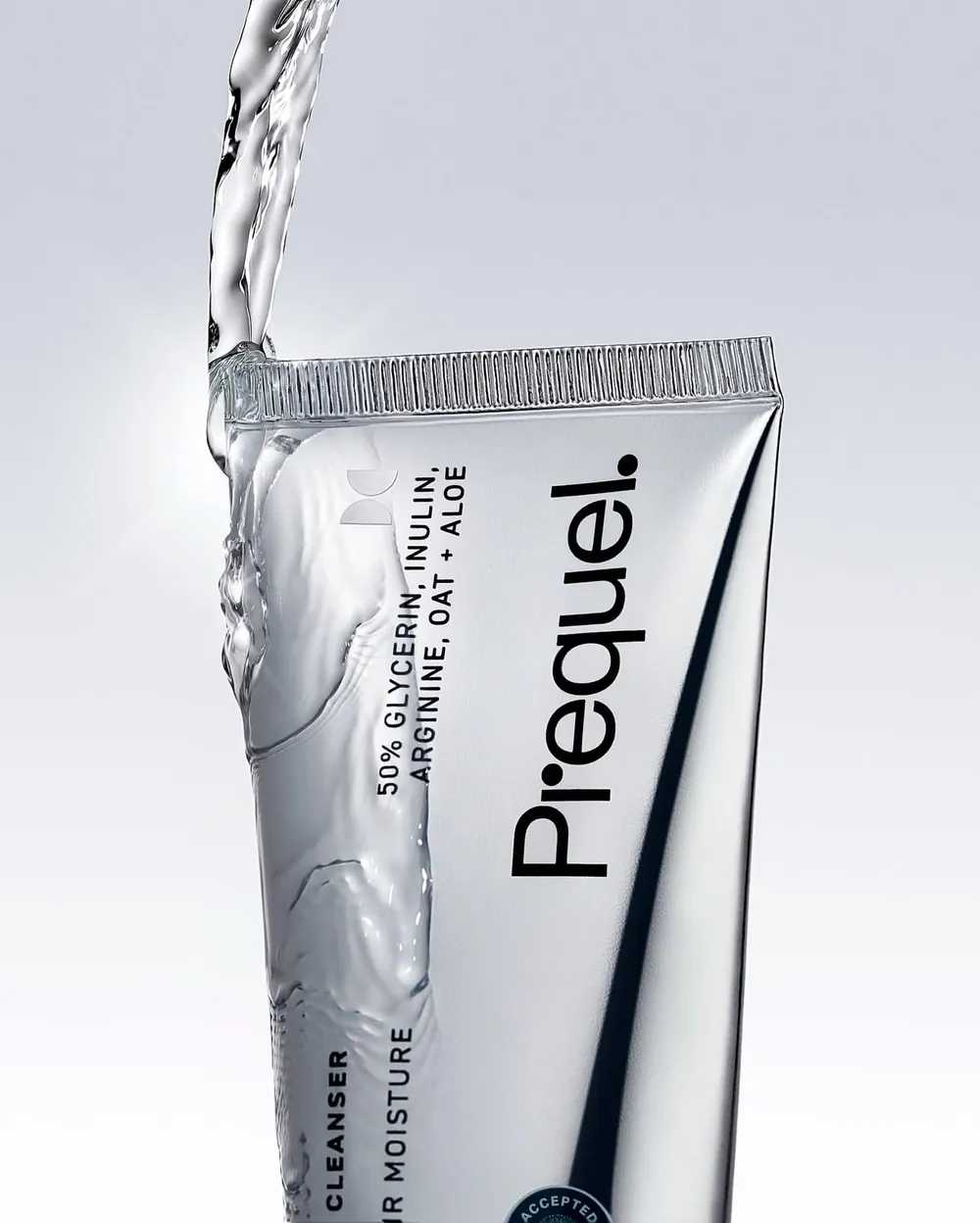 Prequel a skincare cleanser packaging