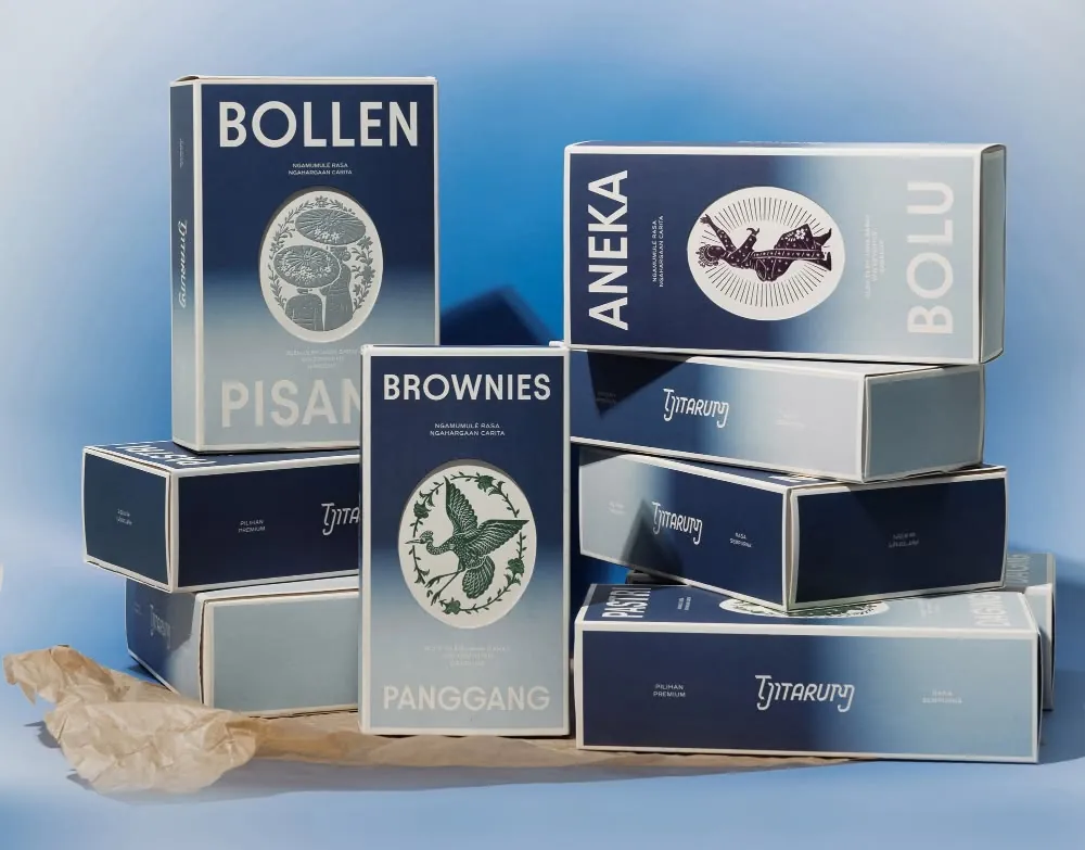Tjitarum a bakery gift box range packaging